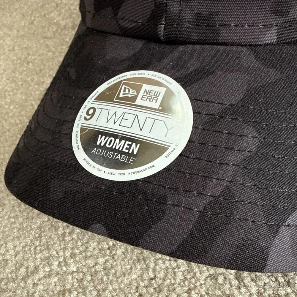 PXG New Era 9TWENTY Hat Black Camo Adjustable Golf Baseball Cap Polyester Womens
